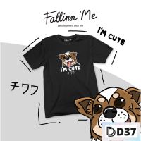 ?พร้อมส่ง? D37-เสื้อผู้ชาย/ผู้หญิง S-XXXL T-shirt เสื้อยืเ FallinnMe เสื้อยืดแขนสั้น