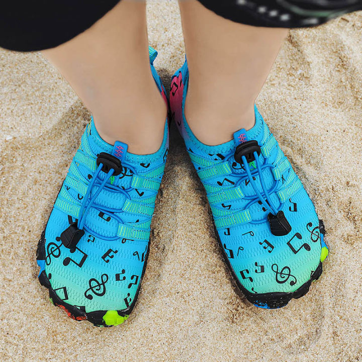 รองเท้ากีฬากลางแจ้งสำหรับเด็กรองเท้าลุยน้ำลุยแม่น้ำแห้งเร็วสำหรับเด็กชายหาดโต้คลื่นว่ายน้ำ