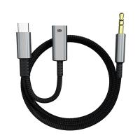 Type C To 3.5Mm Audio Adapter Cable AUX Car HiFi Audio Adapter Digital Decoder Headphone Jack Adapter