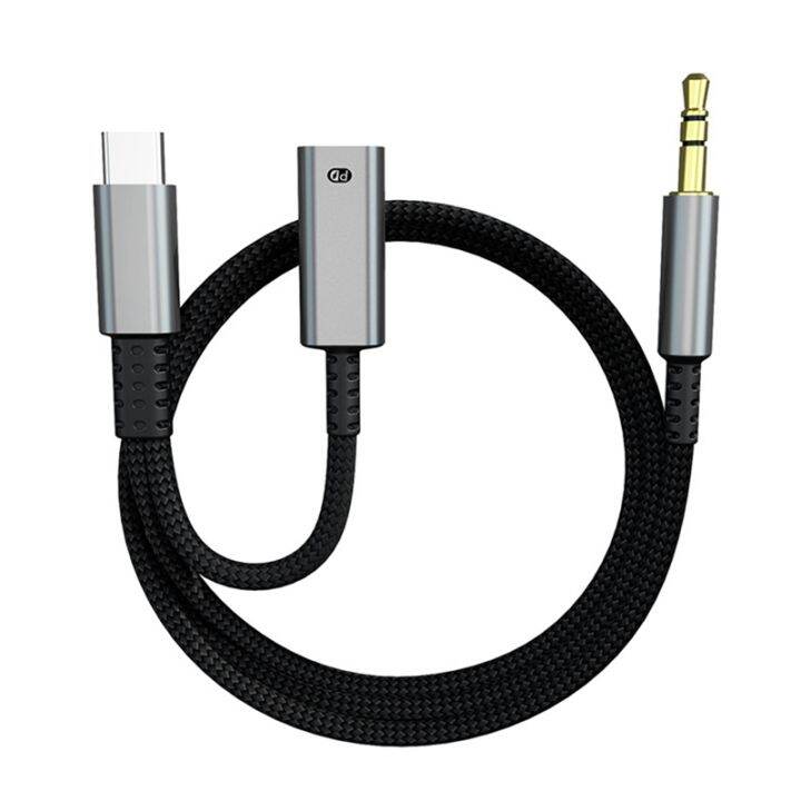 Type C To 3.5Mm Audio Adapter Cable AUX Car HiFi Audio Adapter Digital