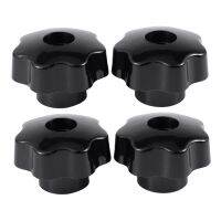 4 Pcs M10 Female Thread Nuts 50Mm Plastic Star Head Clamping Knob Grip