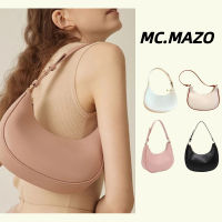 【พร้อมส่ง】MC.MAZO ใต้วงแขน  กระเป๋าสะพายไหล่  สไตล์วินเทจ หนัง PU