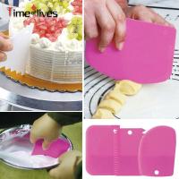 【Modern housewives】 3ชิ้น/เซ็ตไม้พายทาครีมเค้กอบเค้กแบบทำเองเครื่องขูดผสม Spatulas Fondant Pastrys Cutters เครื่องมือทำครัว