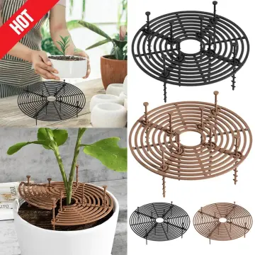 Plant Pot Hollow-out Soil Guard Cuttable Plant Pot Cover with Nails for  Home Garden Plants Use