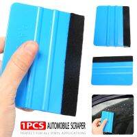 【Booming】 Motorbike Decorations Corner 10X7.5ซม. พลาสติกสีฟ้ารถไวนิล Squeegee Soft Felt Edge Decal Wrap Scraper สำหรับ Auto ไวนิล Application Tool