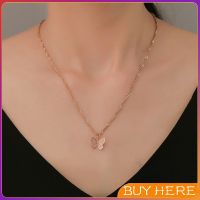 BUY Here สร้อยคอจี้ผีเสื้อ สร้อยคอสไตล์เกาหลี สร้อยคอแฟชั่น necklace