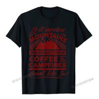 Mounns Food Coffee Campfires T Shirt - Camping Outdoors Camisas Men Top T-Shirts Funny Fashionable MenS Tops Shirts Funny