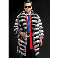 Luxury 2023ฤดูหนาวหนาผู้ชาย faux FUR JACKET กลางความยาว faux Mink ยี่ห้อเสื้อแขนยาว outerwear ขนสัตว์ปลอม Co. ATT