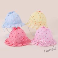 【hot sale】❒ C05 Baby Spring Summer Sun Hat 0-8 Months Cute Adjustable Baby Fisherman Hat Newborn