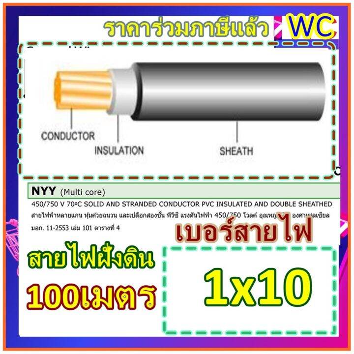 สายไฟ-nyy-1x10-หุ้มฉนวน-3ชั้น-เบอร์10-1ไส้-ant100เมตร-สายไฟ-nyy-เบอ10-สายไฟหุ้มฉนวน-3ชั้น-100เมตร-ฝังดินโดยตรง-สายไฟกันน้ำ-ร้อยท่อฝังผนังคอนกรีต