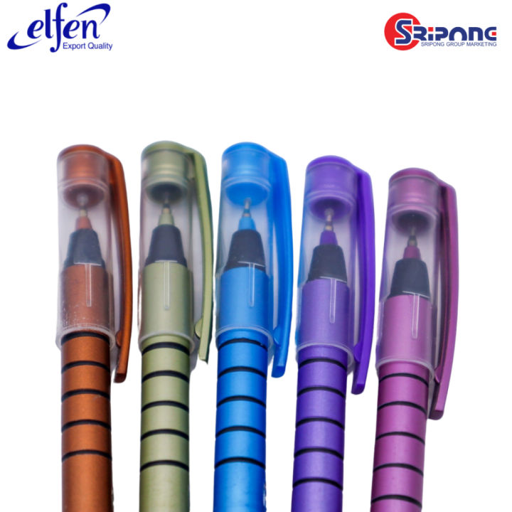 ปากกา-elfen-liso-storm-0-5-mm-เขียนลื่น-ราคาถูก-ปากกาลูกลื่น-เครื่องเขียน