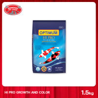 [MANOON] OPTIMUM Hi-Pro Growth &amp; Color 1.5 Kg (LARGE Pellet) ออพติมั่ม อาหารปลาคาร์พ ไฮ.โปร. สูตรเร่งโต เร่งสีขนาด 1.5 กก. (เม็ดใหญ่)[8850477613157]