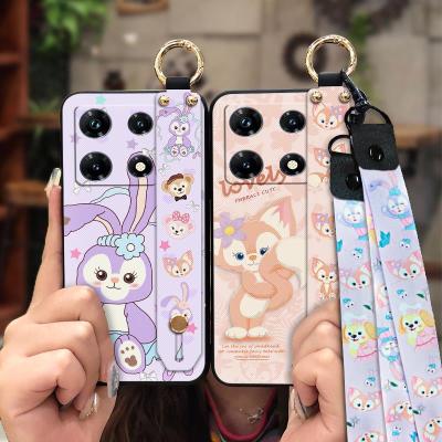 Durable Anti-knock Phone Case For infinix Note30 Pro/X678B Silicone Wrist Strap Phone Holder Cute Soft case ring