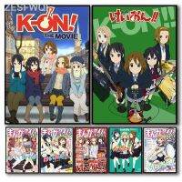 ☑โปสเตอร์ K-ON ตกแต่งห้องสำหรับเด็ก,โปสเตอร์การ์ตูนภาพยนตร์การ์ตูนรูปภาพตกแต่งบ้านเด็กผู้หญิงผ้าใบศิลปะบนผนัง