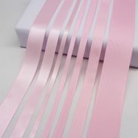 5 Meter/Lot Pearl Pink Grosgrain Ribbon Solid Color Double Face Satin Ribbon For Kids Hair Flower Ribbon Bow DIY Accessories Gift Wrapping  Bags