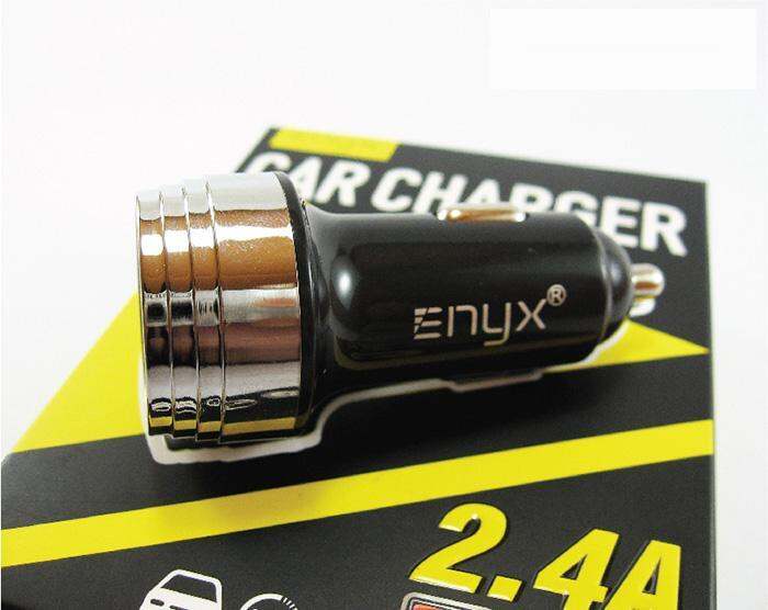 enyx-car-charger-24a-2-usb-มีระบบตัดไฟในตัวชาร์จไฟได้อย่างเสถียรและปลอดภัย-มีพอร์ทชาร์จเร็ว-24-a-ได้การรับรองมาตรฐานสากล-ส่งไว