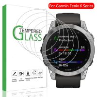 9H Premium Tempered Glass Film For Garmin Fenix 6 6S 6X Pro Sapphire Smartwatch Clear HD Screen Protector Full Cover Glass Cables