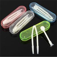 SUTAI Contact Lens Inserter Remover Soft Tip Tweezer Stick Tool Case Set