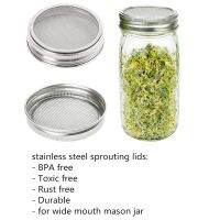 [hot]◎✤♙  Of 3 Sprouting Jar Lid Ventilation Wide Mouth Jars Canning Making