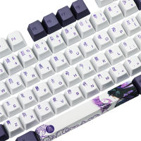 112-key Datang Keycaps PBT Sublimation Keycaps OEM Profile Waterproof Mechanical Keyboard Keycaps for 08 Keyboards