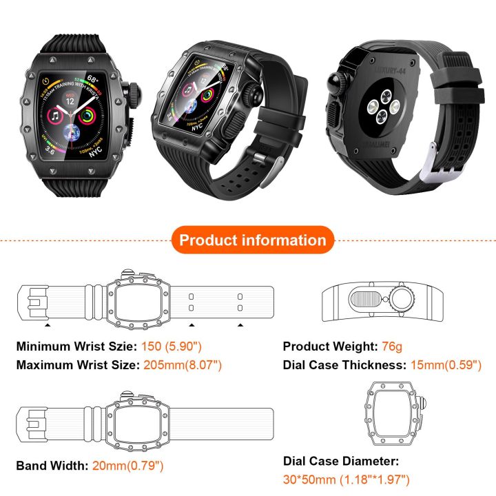 44mm-45mm-luxury-metal-case-for-apple-watch-band-series-8-7-41mm-for-iwatch-se-6-5-4-40mm-silicone-wrist-strap-modification-kit