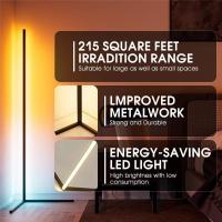 RGB Corner Floor Lamp Dimmable LED Colorful Corner Light Remote Control UKUSEU Floor Lamps Indoor Lighting