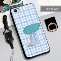 เคส TPU แบบนิ่มสำหรับ OPPO A77เคสโทรศัพท์คลุมทั้งหมดสายรัดและฝามีที่ถือวงแหวนโทรศัพท์กันรอยขีดข่วนแบบแฟชั่น