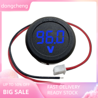 dongcheng LED Digital Display แบบวงกลม2สาย voltmeter DC 5-100V DC Digital voltmeter