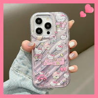 เคสโทรศัพท์มือถือการ์ตูน Hello Kitty สำหรับ iPhone 14 Pro Max 13 Pro Max 12 Pro Max ซิลิโคนนิ่มฝาหลังสำหรับ iPhone 11กรอบด้านหลัง