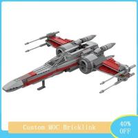 NEW LEGO MOC Sci-fi Weapon Resistance X-wing Series Fighter Spaceship Model Childrens Educational Building Blocks Christmas Holiday Gift