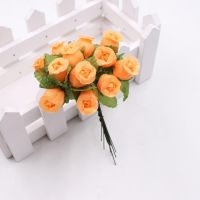 1 Bouquet Artificial Flower 12 Rose Heads DIY Craft Home Party Wedding Decor Festival Craft Decor Real Touch Flowers