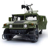 1:18คุณภาพสูงHummer H1 Off-Road Battlefieldแบบทหาร,รถโลหะผสมรุ่นคอลเลกชันจำลองของขวัญ