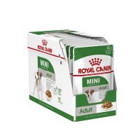 (ลด50%) [ยกกล่อง 12 ซอง] Royal Canin Mini Ageing 12+ Pouch Gravy อาหารเปียกสุนัขสูงวัย พันธุ์เล็ก อายุ 12 ปีขึ้นไป (ซอสเกรวี่, Wet Dog Food, โรยัล คานิน)