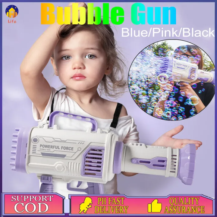 Bubble Machine New 64Hole Gatling Bazooka Bubble Gun Kids Toys