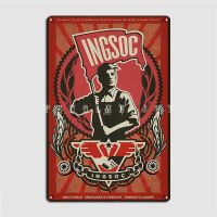 Ingsoc 1984 Propaganda โปสเตอร์โลหะ Plaque Cinema Garage Club Bar ตลก Wall Decor ดีบุกป้ายโปสเตอร์-Retro ตกแต่งห้อง