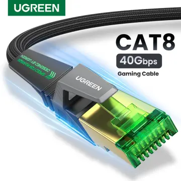 UGREEN Cat 8 Ethernet Cable 6FT, High Speed Braided 40Gbps 2000Mhz Network  Cord Cat8 RJ45 Shielded Indoor Heavy Duty LAN Cables Compatible for Gaming  PC PS5 Xbox Modem Router 6FT : Electronics 