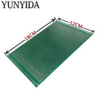 【YF】┇❐☌  free shipping 1pcs 12x18cm  Side Prototype PCB Printed Circuit Board