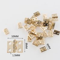 20pcs Mini Metal Hinges DIY Dollhouse Miniature Furniture Hinges Hardware Accessories Handmade Woodworking Hardware Supplies