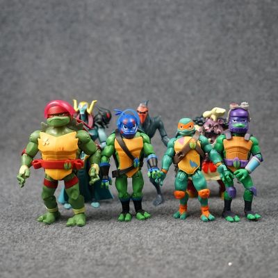 ZZOOI Animation Teenages Mutant Ninja Turtles CollectioFight BOSS Monster Children Toy Doll Joints Movable Action Figure Ornaments