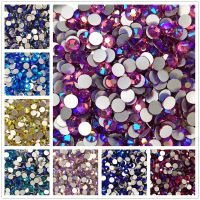 hotx【DT】 All Sizes Colors ss3-ss30 Flat Back Non Hotfix Rhinestones Flatbacks Decoration Jewelry Crystals