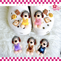 ตัวติดรองเท้า Crocs Jibbitz แบบเซ็ท ลาย  brekkie dog  สินค้าพร้อมส่งจากไทย จัดส่งเร็ว