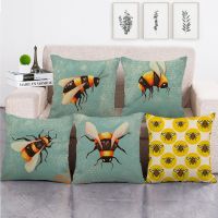 【hot】▪◇ Honey Throw Cotton Pillowcases for Pillows Garden Cover Sofa Bed Bedroom 45x45