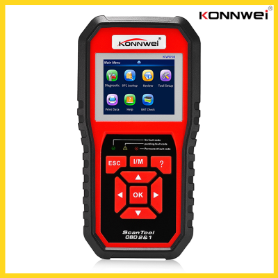 Konnwei สากล OBD2 OBD เครื่องสแกนเนอร์เครื่องอ่านรหัสรถสแกนเครื่องมือวิเคราะห์รหัสอัตโนมัติอ่าน