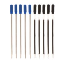 High quality 028 Blue Black ink Refill Ballpoint pen Finance Student Office Stationery school supplies gel ink pen refills Pens