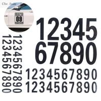 CHA หมายเลข0-9อุปกรณ์สิ้นเปลืองสำหรับสมุดปิดภาพกันน้ำสะท้อนแสงมีกาวในตัวสติ๊กเกอร์หมายเลขกล่องจดหมายสติกเกอร์หมายเลขกล่องจดหมายหมายเลข