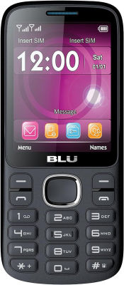 BLU Jenny TV 2.8 T276T Unlocked GSM Dual-SIM Cell Phone w/ 1.3MP Camera - Unlocked Cell Phones - Retail Packaging - Black Blue