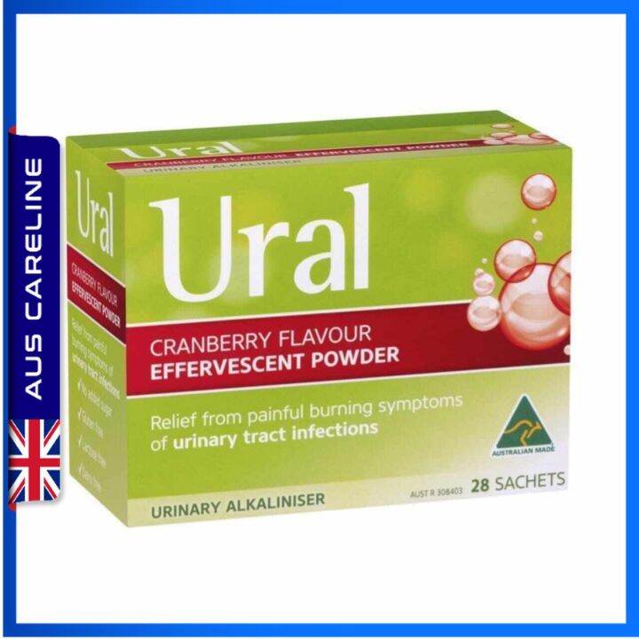 Ural Effervescent Powder Cranberry 20/28 Sachets Lazada