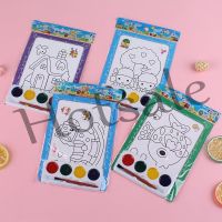 【hot sale】 ►❖ B02 18x13cm Kids Painting Toys Children Color Background Watercolor Graffiti Toy with 4 Color Pigments