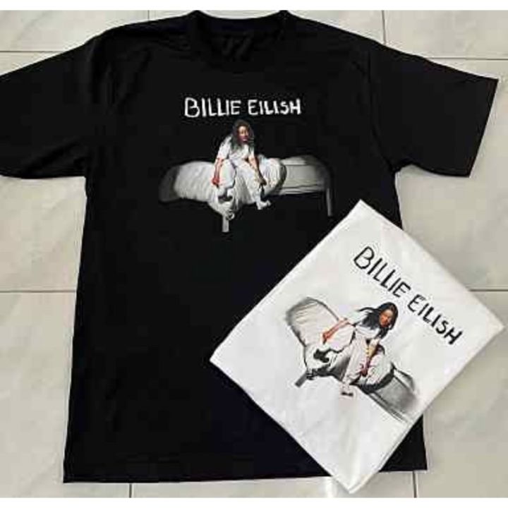 dsl001-เสื้อผู้ชายเท่ๆ-เสื้อผู้ชายวัยรุ่น-เสื้อยืดแขนสั้น-billie-eilish-เสื้อยืดผู้ชาย-เสื้อยืดราคาถูก