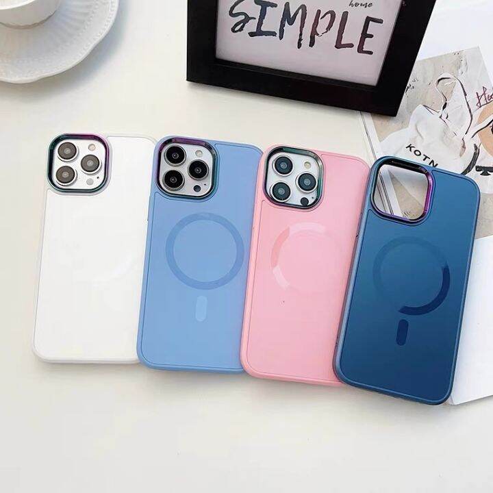 ag-caseเคสแม่เหล็กขอบกล้องนูนเนื้อmatteรุ่น11-11pm-12-12pro-12pm-13-13pro-13pm-14-14pro-14pmสินค้าพร้อมส่ง